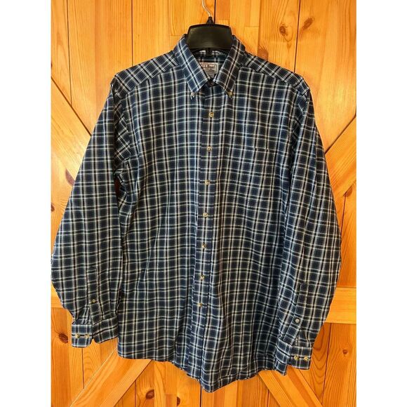 L.L. Bean Mens Traditional Fit Long Sleeve Button Up Shirt Size Medium Tall (533 - Picture 1 of 7